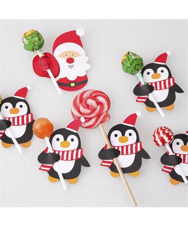 Kcvzitrds 25 Pieces of Christmas Lollipop Paper Cards Santa Festival Birthday Party for Children Candy Gifts Packaging Decoration C Easy Installation Easy to Use - Buy Online on GoSupps.com