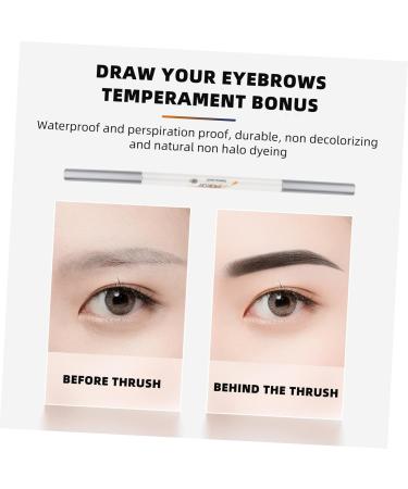 FOMIYES 6 Pcs Double-headed Waterproof Eyebrow Pencil Waterproof Brow Pencil 2 in 1 Brow Pen Makeup Pen Wild - Buy Online on GoSupps.com