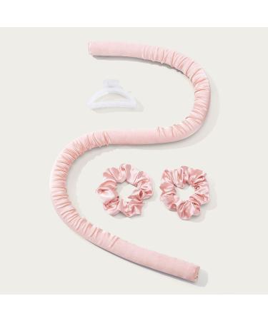 Dr. Pure Heatless Hair Curler - Overnight Heatless Curling Rod Headband for Long Hair in Champagne Pink - Buy Online on GoSupps.com