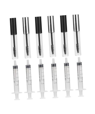LALADEFIEE 12pcs Mascara Tube Cosmetic Applicator Lengthening Mascara Eyelashes Kit DIY Mascara Bottle Plastic