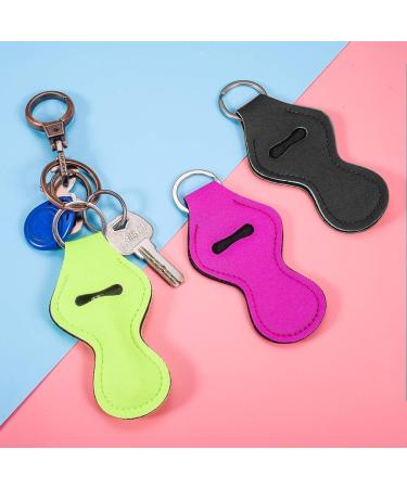 WACAR 10pcs Sublimation Blanks Chapstick Holder Keychains Bulk - Black Lipstick Keyring Holder - Buy Online on GoSupps.com