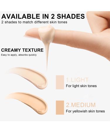 Scarman 3-in-1 Anti-Aging Mineral Eye Cream with SPF 35 | Dark Circles & Fine Lines Treatment | Blue Light Protection - 15ML (#01 Light - Buy Online on GoSupps.com