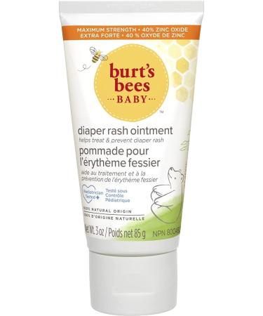 Burt's Bees 100% Natural Baby Skin Care Diaper Rash Ointment, 3 Ounce (2 Pack) - Buy Online on GoSupps.com