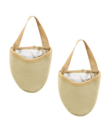 FRCOLOR 4 Pairs Yoga Toe Protector High-Heeled Shoes Pads Non-Slip Forefoot Pads Forefoot Cushion Non-Slip Front Sole Shoes Pads Half Palm Socks Sweat-Absorbent Forefoot Pads Shoes Cushion