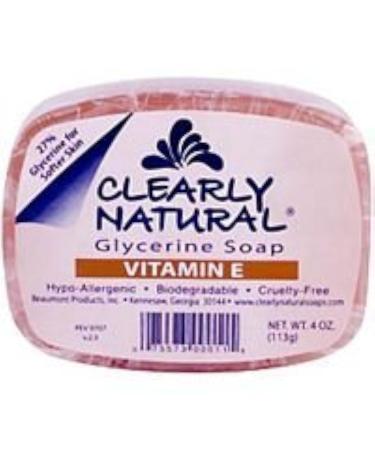 Clearly Natural Bar Soap Glycerine Vit E 4 Oz