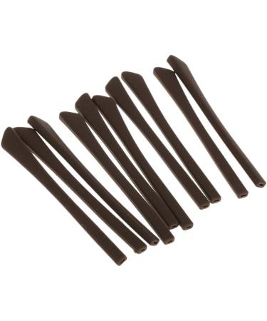 MagiDeal 10 Silica Gel Covers for Glasses Temples - Brown One Size | Durable Protection for Temple Ends - Buy Online on GoSupps.com