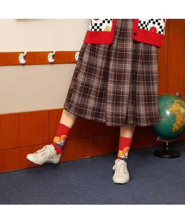 Chinese New Year 2022 Zodiac Red Cotton Women's Sports Socks | Spring Festival Embroidered Socks Size 37-43 - Buy Online on GoSupps.com