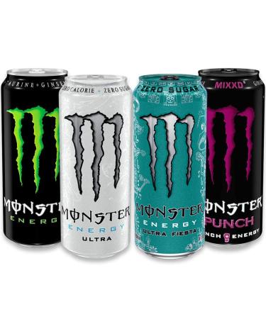 WDS Group Monster Energy Drink 500ml Box of 12 Boxes (Original Ultra Zero Ultra Fiesta Punch)