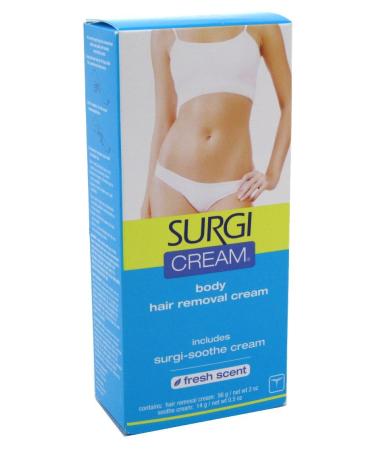 Surgi-Cream Body Hair Removal Cream Fresh Scent 2 Ounce (Pack of 3)