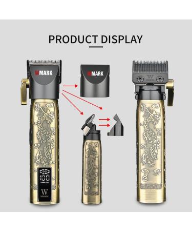 Professional High Speed Hair Clipper 9000RPM | Quiet Rechargeable Hair Trimmer for Men | Zinc Alloy Body | Barber Detail NG-2046 - Buy Online on GoSupps.com