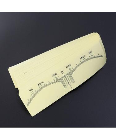 Lurrose Disposable Eyebrow Ruler Sticker - 100 pcs | Makeup & Tattoo Measurement Tools - Buy Online on GoSupps.com