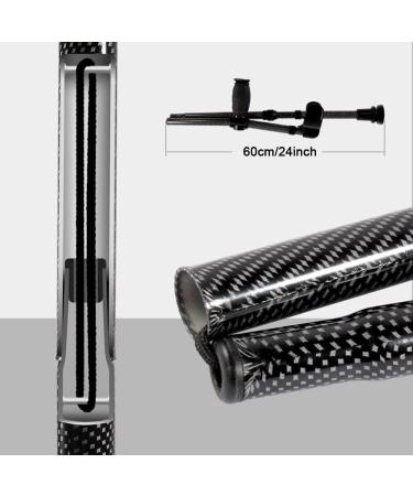 Foldable Forearm Crutches Spring Damping Adjustable Walking Cane for Adults Medical Aluminum Alloy Walking Walker Suitable for Height: 140-190cm/4' 5''-6' 2'' (Color : Black Size : 1 Count) Lucky Black 1 count - Buy Online on GoSupps.com