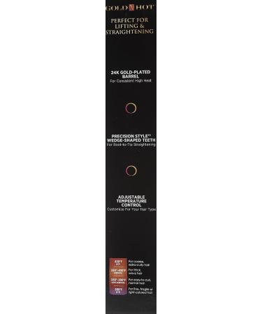 Gold N Hot Professional Styling Comb with Multi-Temp Regulator 200F - 430F - Buy Online on GoSupps.com