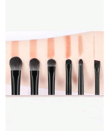 6-Piece Black Eye Makeup Brush Set | Professional Quality for Flawless Eye Looks | Shipping Worldwide - Buy Online on GoSupps.com