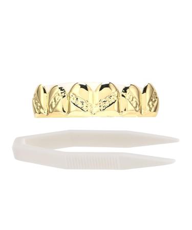 Fashionable Gold Plated Teeth Brace Metal Jewelry for Halloween Party - Unique Costume Accessory - Buy Online on GoSupps.com
