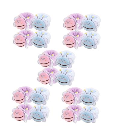Beaupretty 20 Pcs Face Wash Wristband Towel Hair Ribbons Wristband for Washing Face Spa Wristbands for Washing Face Wrist Scrunchies for Washing Face Portable Wristbands Bee Shaped Wristbands