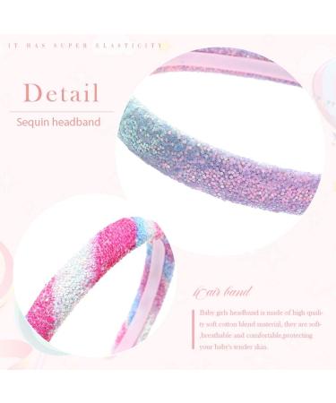 Fashband Girls Headbands Sequins Hair Band Sparkly Hair Hoop for Children Teens Daily Wearing Gift Party Decoration (Pink) - Buy Online on GoSupps.com