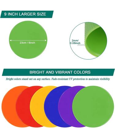 SIFENYU 10 Inch Spot Markers - Set of 18 Rubber Agility Dots for Sports Training & Classroom Activities - Buy Online on GoSupps.com