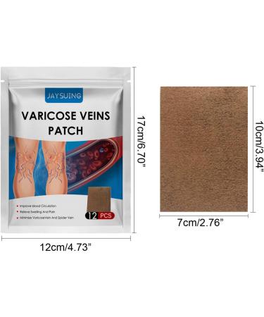 XIYINLI 12pcs Varicose Veins Patches | Skin-Friendly & Non-Toxic Relief for Swelling & Pain - Buy Online on GoSupps.com