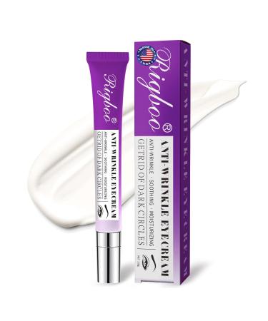 RIGBOO Eye Cream Under Eye Cream Anti Aging For Puffiness Dark Circles Reduces Wrinkle & Fine Line Reduction Eliminate Puffiness Rich in 5% Niacinamide Acids for Brighter Firmer Skin