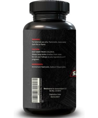 Raw - Smelling Salt - Tall Bottle Wide Mouth - Pre-Activated Salt with Hundreds of Uses Per Bottle - AmmoniaSport - Buy Online on GoSupps.com