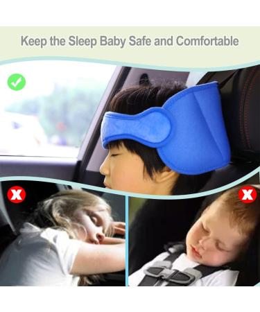 AIPINQI Car Seat Head Support Band - Safe Sleep Solution for Kids, Toddlers - Blue - Buy Online on GoSupps.com