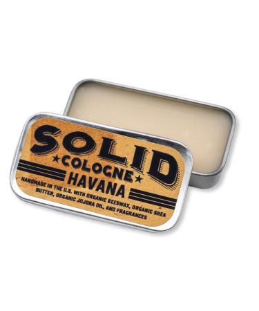 Solid Cologne - Havana Scent - Men's Pocket-Size Fragrance. - .25 oz Tin 0.25 Ounce (Pack of 1)