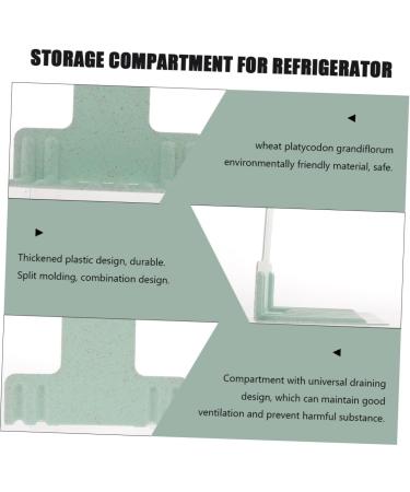 Zerodeko 4pcs Refrigerator Fridge Layer Separator Fridge Shelf Organizer Fridge Rack Drawer Storage - Buy Online on GoSupps.com