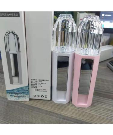 POPETPOP 1pc Portable Facial Humidifier Facial Mister Rechargeable Facial Sprayer Humidifier Face Facial Mist Sprayer Face Hydration Sprayer Steamer for Face Instrument Air 15.6x3.6cm Light Pink - Buy Online on GoSupps.com