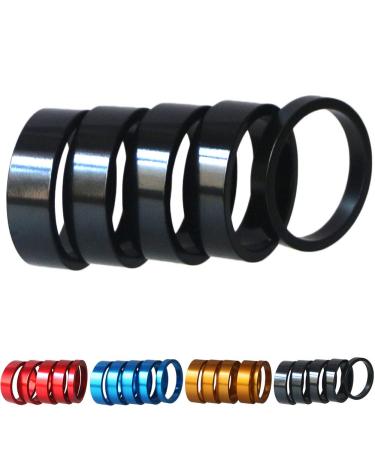 GANOPPER Bicycle Headset Spacer 1-1/8 inch 28.6mm black