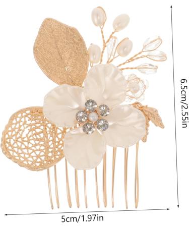 Beavorty Gold Leaf Side Comb Women Hair Pin Decorative Hair Combs Hair Comb Clip Comb Clips for Hair Girl Headpieces for Wedding Hair Side Comb Leaf Hair Accessories Bridal Hair Clips - Buy Online on GoSupps.com