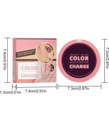  Opilroyn Face Blush Cream Natural-Looking Long-Lasting Blush Temperature-Changing Blush Cream Face Contour Gradient 3-in-1 Eyeshadow Natural Makeup - Buy Online on GoSupps.com