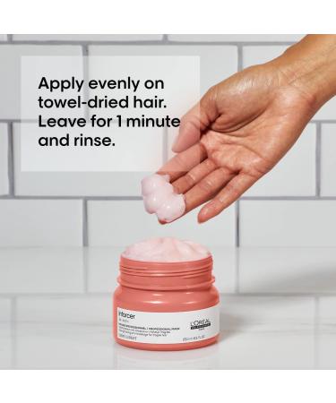 L'Oreal Professionnel Inforcer Mask - Strengthens Weak Hair, Prevents Breakage - With Biotin & Vitamin B6 - 8.5 Fl. Oz - Buy Online on GoSupps.com
