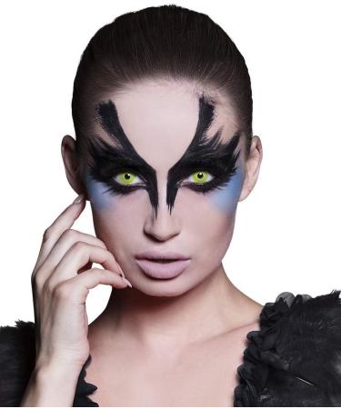Zoelibat Eyecatcher Yellow Motif Lenses - 3-Month Colored Contact Lenses for Halloween & Cosplay - Buy Online on GoSupps.com
