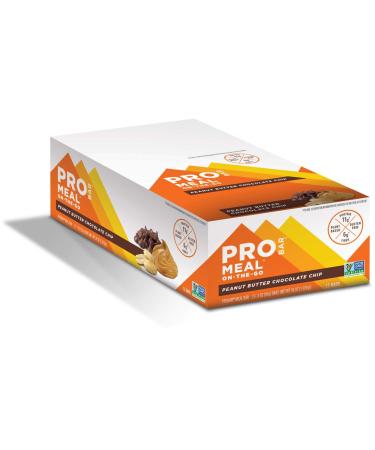 ProBar Meal On-The-Go Peanut Butter Chocolate Chip 12 Bars 3 oz (85 g) Each
