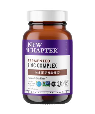 New Chapter Fermented Zinc Complex 60 Vegetarian Tablets