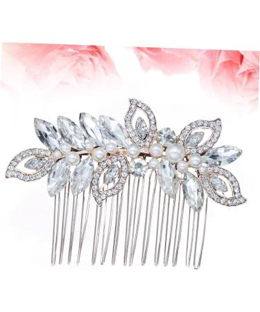 FRCOLOR 1pc hair barrettes for women hair accessories for women wedding rhinestone hair comb flower girl hair accessories for wedding bridal hair comb Hair piece European and American Miss - Buy Online on GoSupps.com