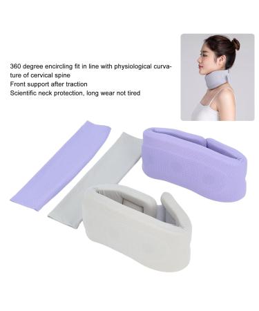 Neck Pain Support - 2 Sets Elastic Neck Brace for Travel | Relieve Discomfort with Soft Ice Silk Fabric - Buy Online on GoSupps.com
