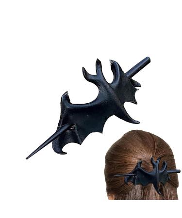 Xtauaguh Knot Hair Pin | Gothic Bat Slide Renaissance Festival Hair Forks - Vintage Non-Slip Fashion Chic Halloween Mysterious Bat Hairpin Slide For Girl Family Salon