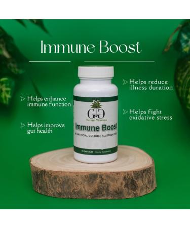 GG Natural Vitamins Immune Boost Nutritional Supplement 90 Capsules Unflavored Adults Daily Support. Including Vitamins A B6 C D3 E Echinacea Folic Acid Iron Selenium and Zinc - Buy Online on GoSupps.com