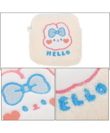Healifty Sanitary Napkin Storage Bag 2pcs Plush Menstrual Pad Makeup Coin Travel Organizer - Buy Online on GoSupps.com