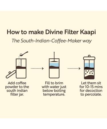 The Divine Foods Premium Filter Kaapi -Roasted & Grounded South Indian Filter Coffee - 100% Peaberry Coffee beans - Buy Online on GoSupps.com