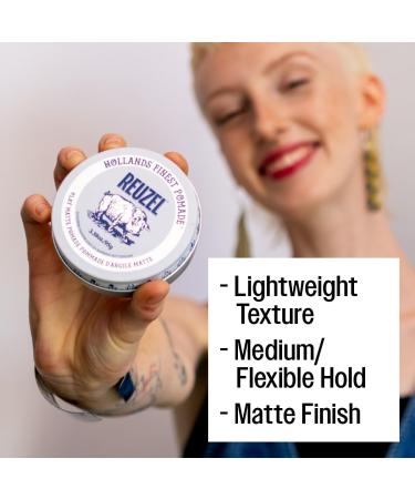Reuzel Pommade l'argile mate pommade sans brillance avec une tenue moyenne pour un style et une finition naturels 1 3 oz/35g - Buy Online on GoSupps.com