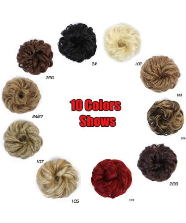 Messy Bun Hair Piece for Women Donut Hair Bun Scrunchie for Women Girls Curly Wave Synthetic Chignon Hairpiece with Rubber Band Messy Bun Hair Pieces Extensions Fake Hair Accessories for Women Girl 107 - Buy Online on GoSupps.com