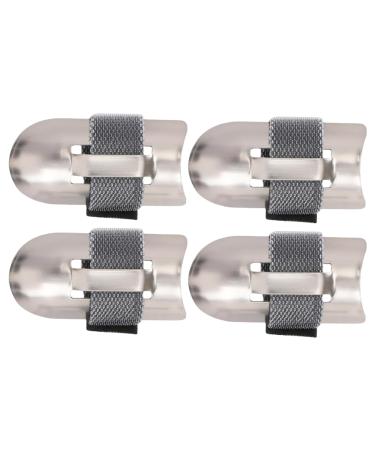 MWZBTG Stainless Steel Finger Protection Kitchen Finger Guards Thumb Cover Set for Seafood Preparation Opening Cutting Handling