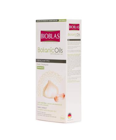 Bioblas 2x Garlic Shampoo 360ml - Odorless Dermatologically Tested Anti-Hair Failure Formula with Organic Plant Oils - EcoPack (2 Pack) - Buy Online on GoSupps.com