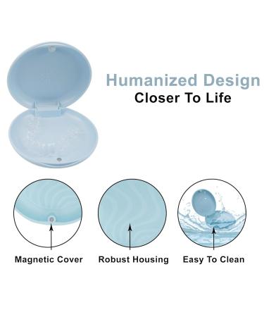 Buy SmileSupplies Slim Aligner Case - Sky Blue Aligner & Retainer Box with Cotton Bag (Pack of 2) | International Shipping Available - Buy Online on GoSupps.com