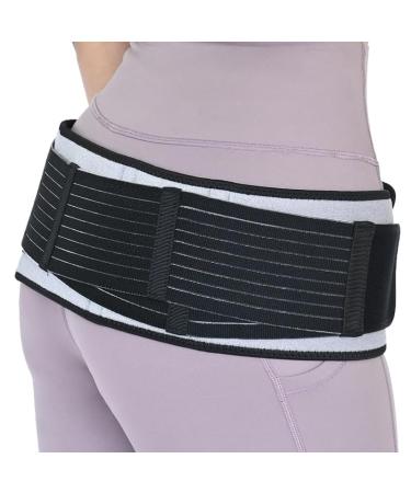 Sacroiliac SI Joint Hip Belt - Lower Back Support Brace for Men & Women | Compression Hip Brace for Pelvis Joint & Sciatica Pain Relief (Small - Buy Online on GoSupps.com