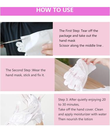 Rose Hand Moisturizer Gloves 3-Piece Set - Plant Extracts for Dry & Cracked Hands, Intense Skin Nutrition, Whitening & Anti-Aging, Repair Rough Skin - Buy Online on GoSupps.com