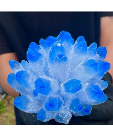 Room Decoration Blue Phantom Quartz Crystal Cluster Specimen (Size : 200-250g) - Buy Online on GoSupps.com